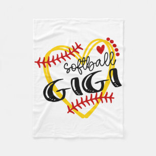 Personalized Softll Heart Tee Cute Gigi Women Soft Fleece Blanket