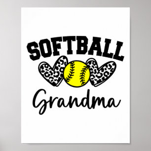 Personalized Softll Heart Tee Cute Grandma Men Sof Poster