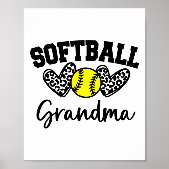 Personalized Softll Heart Tee Cute Grandma Men Sof Poster (Front)