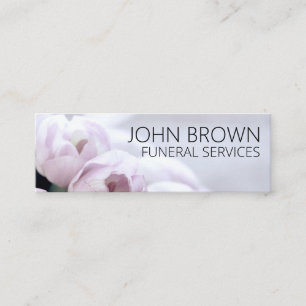 Personalized "Solemn Flowers" Social Media Mini Business Card