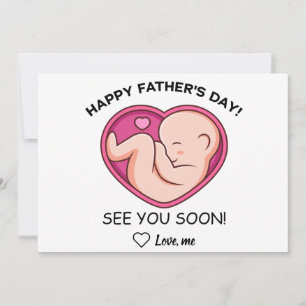 Personalized Soon to be Dad, Happy Father's Day Holiday Card