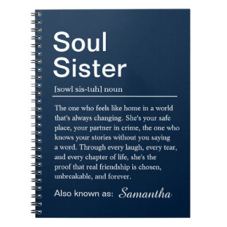 Personalized Soul Sister Definition Notebook