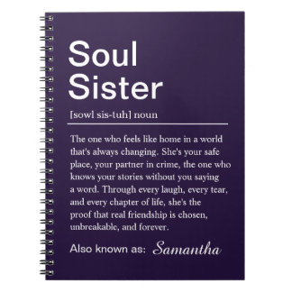 Personalized Soul Sister Definition Notebook