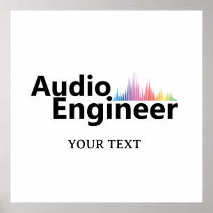 Personalized Sound Engineer Audio Engineering Poster