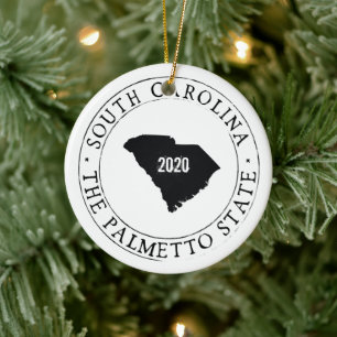 Personalized South Carolina Ornament
