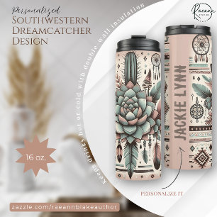 Personalized Southwestern Dreamcatcher Design  Thermal Tumbler