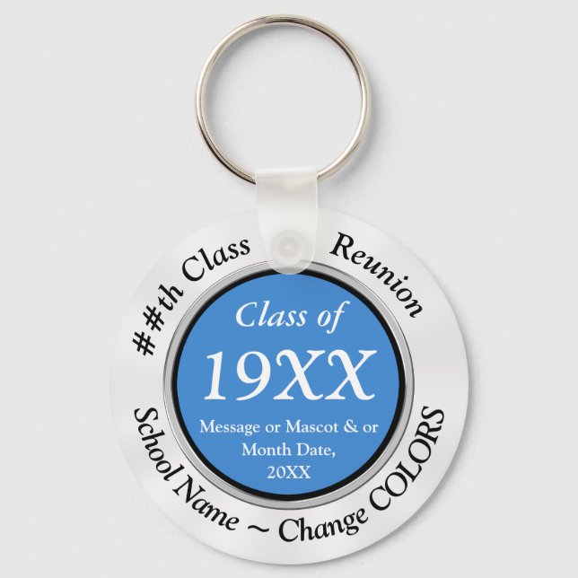 Personalized Souvenirs for Class Reunion Key Ring (Front)