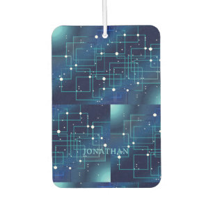 Personalized Space Circuit Board Car Air Freshener