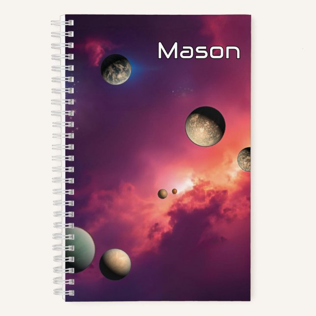 Personalized Space Notebook (Front)