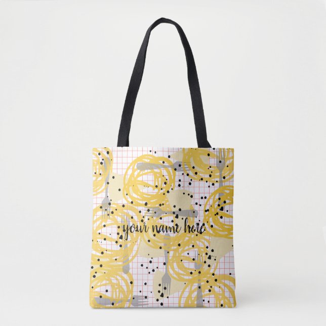Personalized Spaghetti Tote Bag (Front)