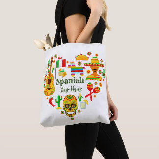 Personalized Spanish / Mexico Design Tote Bag