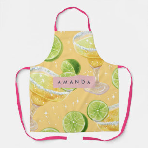 Personalized Sparkle Margarita & Lime Apron