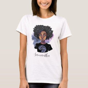 Personalized Sparkling African American T-Shirt