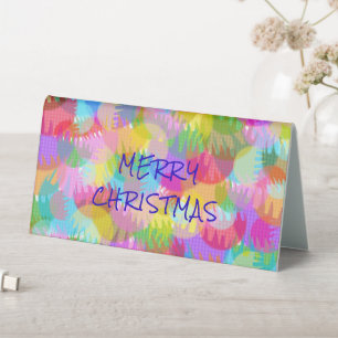 PERSONALIZED SPARKLY COLOURED MERRY CHRISTMAS