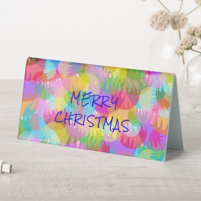 PERSONALIZED SPARKLY COLOURED MERRY CHRISTMAS (In SItu (Table))