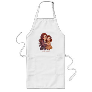 Personalized Sparkly Mother and Daughter Long Apron