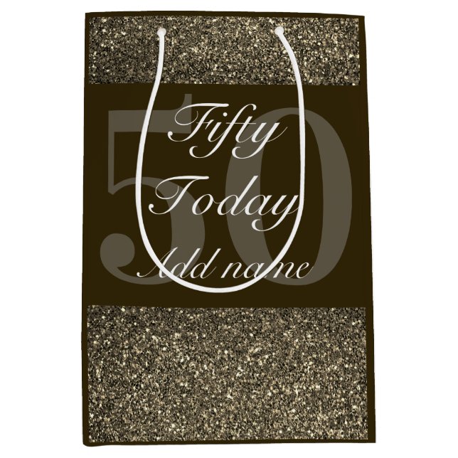 Personalized special birthday gift bag 50th (Front)