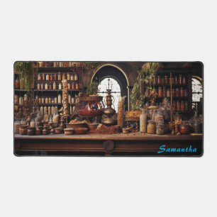 Personalized Spice Shop Counter Desk Mat
