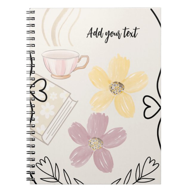 Personalized Spiral Photo Love Notebook (Front)