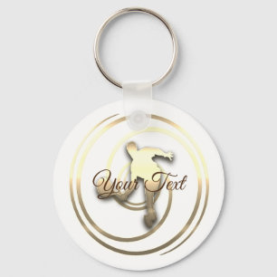 Personalized Sport Tennis Fan Key Ring