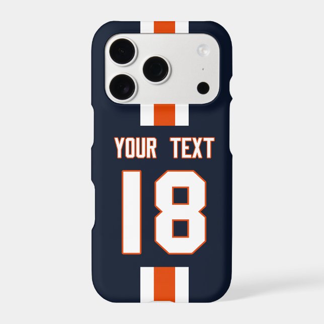 Personalized Sports Jersey iPhone 17 Pro Case (Back)