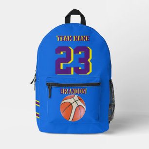 Personalized Sports Kids Printed Backpack