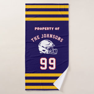 Personalized Sports Towel Custom Football Player