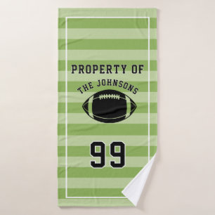 Personalized Sports Towel Custom Football Player