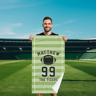 Personalized Sports Towel Custom Football Player