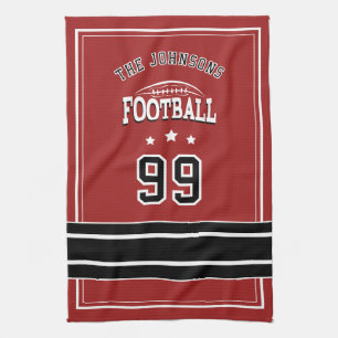 Personalized Sports Towel   Custom Football Player