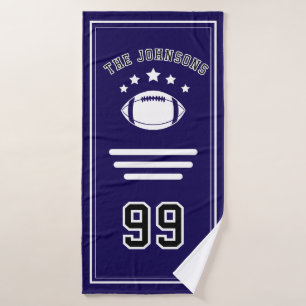 Personalized Sports Towel Custom Football Player