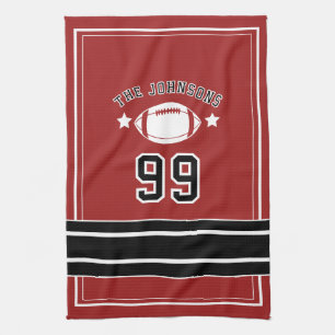 Personalized Sports Towel   Custom Football Player