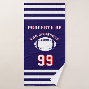 Personalized Sports Towel Custom Football Player