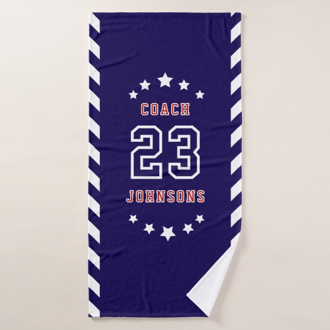 Personalized Sports Towel Custom team merch  (Bath Towel)