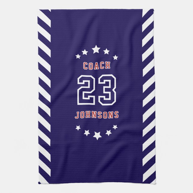 Personalized Sports Towel Custom team merch  (Vertical)