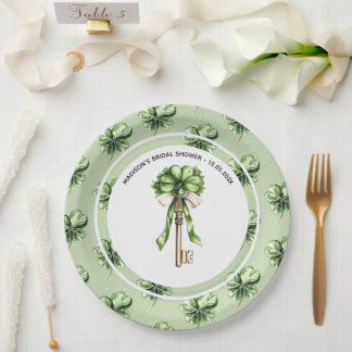 Personalized St. Patrick’s Day Bridal Shower Paper Plate