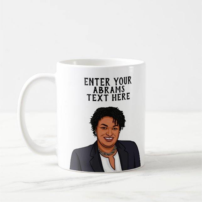 PERSONALIZED STACEY ABRAMS COFFEE MUG (Left)