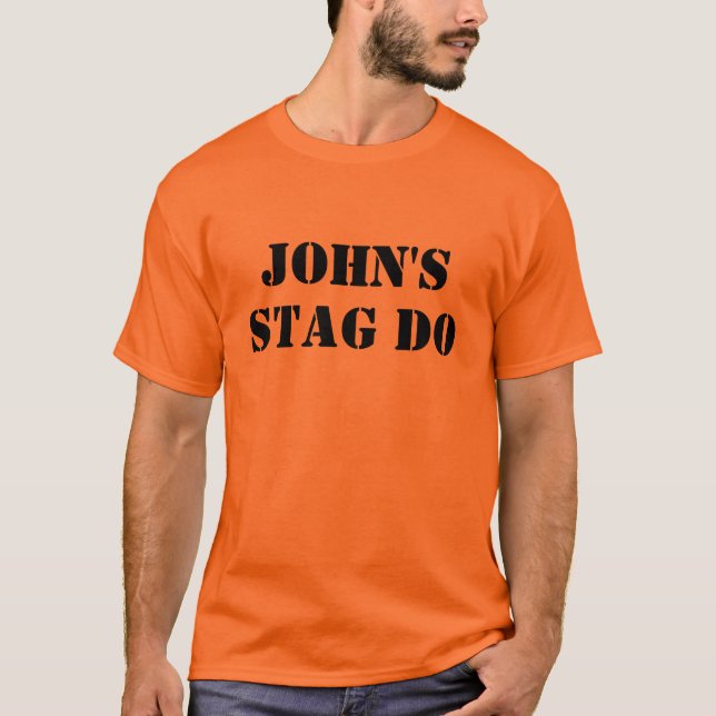 Personalized Stag Do T shirts Stag Do Groom (Front)