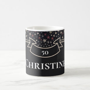 Personalized Starry Night - Custom Name & Age Coffee Mug