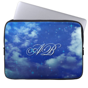 Personalized Starry Night Sleeve Monogram Laptop