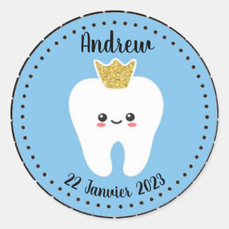 Personalized Sticker First Dent Baby Boy