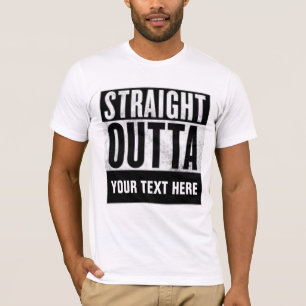 Personalized STRAIGHT OUTTA custom t-shirt