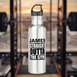 Personalized Straight Outta The Gym 710 Ml Water Bottle