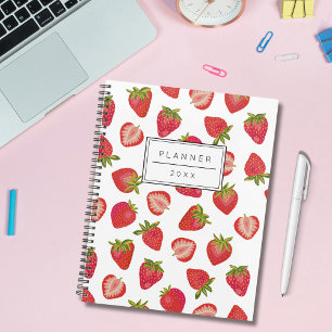Personalized Strawberry Pattern 2023 Planner