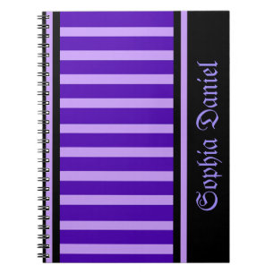 Personalized Stripes Pattern         Notebook