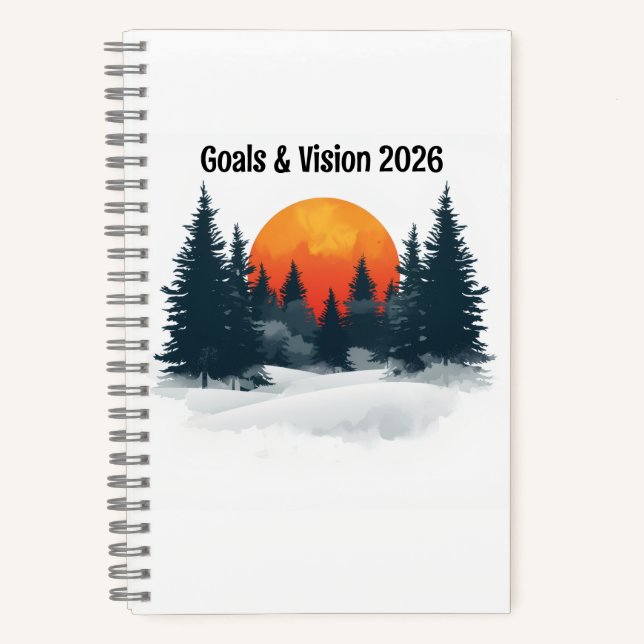 Personalized Success Mindset Notebook 2026 Goals (Front)