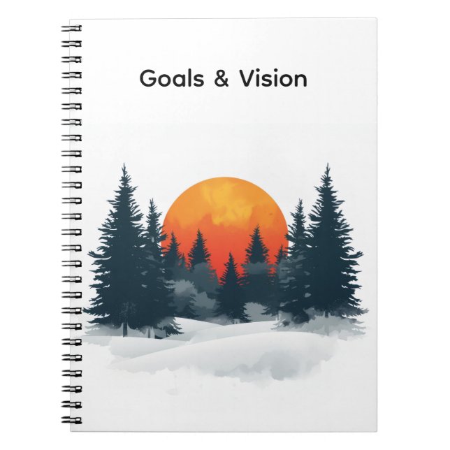 Personalized Success Mindset Notebook 2026 Goals  (Front)