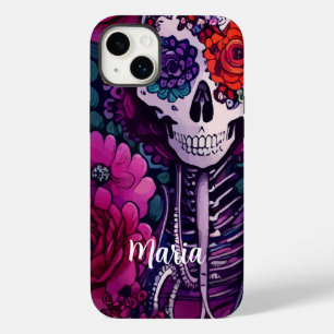 Personalized Sugar Skull Dia de los Muertes Case-Mate iPhone 14 Plus Case