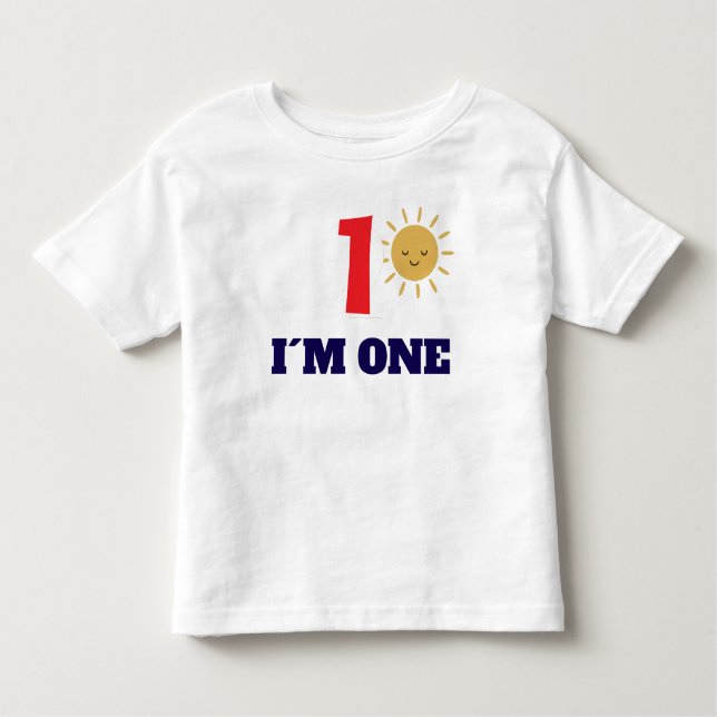 Personalized Sun Birthday T-Shirt – Custom Number  (Front)