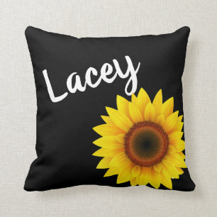 Personalized Sunflower Home Decor Cushion